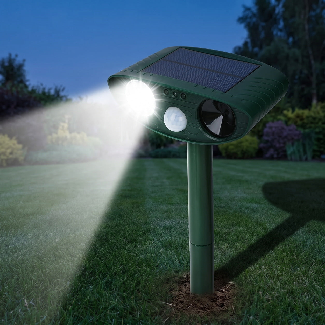 Perimeter Sentry — After dark, The LED flash on a trigger